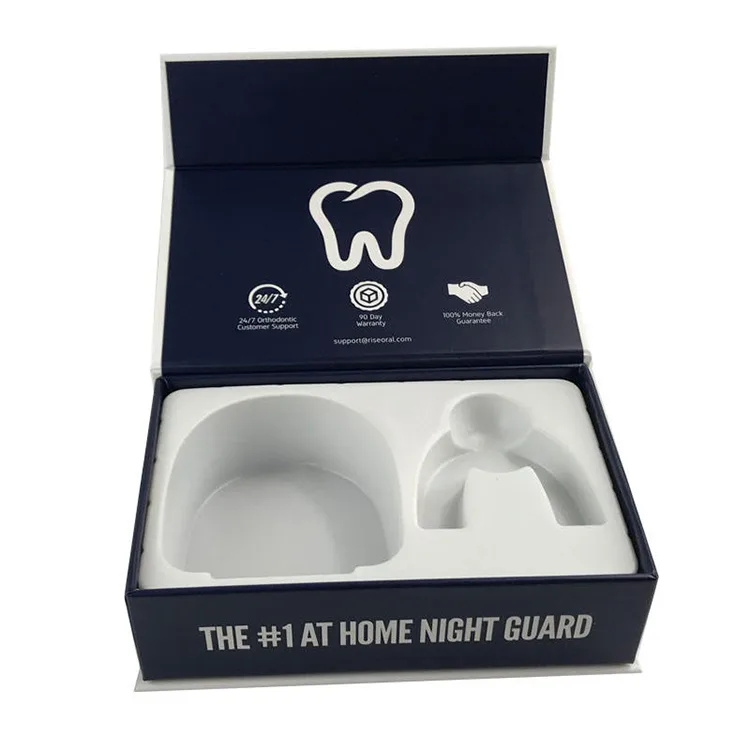 Custom Book Style Rigid Boxes Packaging with EVA Foam Lining and Magnetic Gift Box