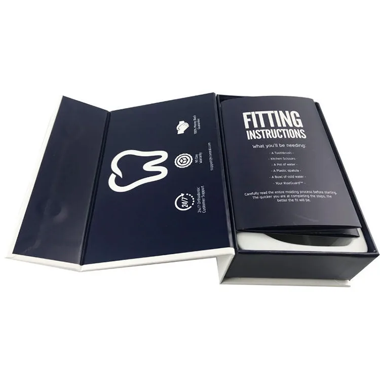 Custom Book Style Rigid Boxes Packaging with EVA Foam Lining and Magnetic Gift Box