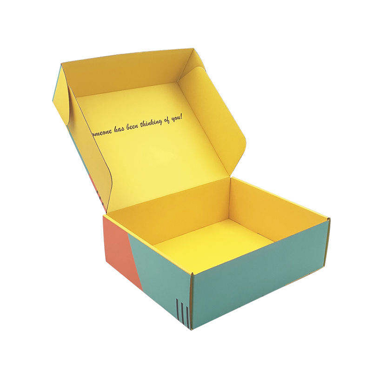 Cajas de cartón ondulado de colores, ecológicas y personalizadas