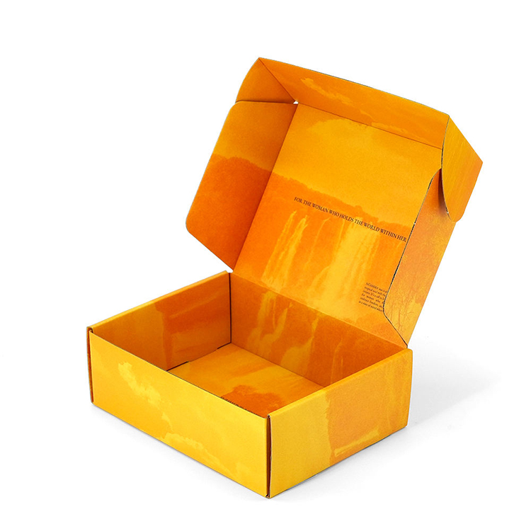 Cajas de cartón ondulado personalizadas de papel Kraft de colores