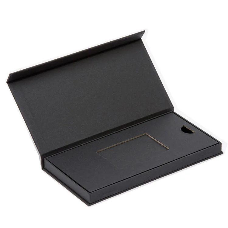 Custom Luxury Black Magnetic VIP Credit Card Boxes