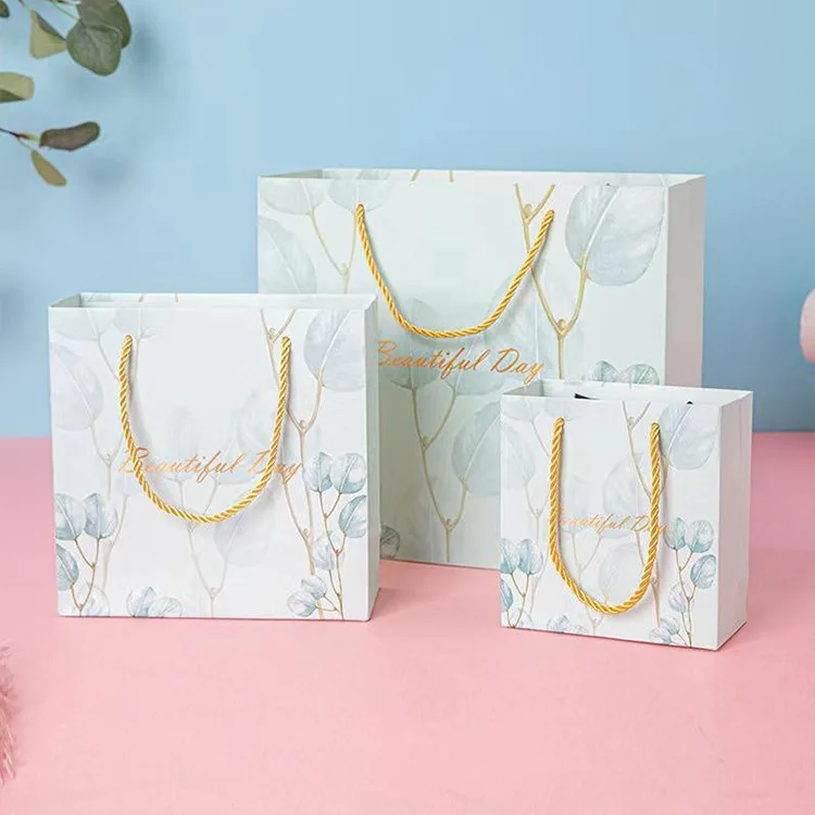 Custom Recyclable and Biodegradable Paper Shopping Bags