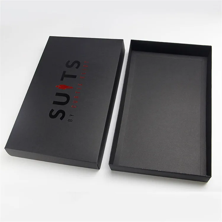 Custom logo luxury art black cardboard Apparel Boxes Packaging