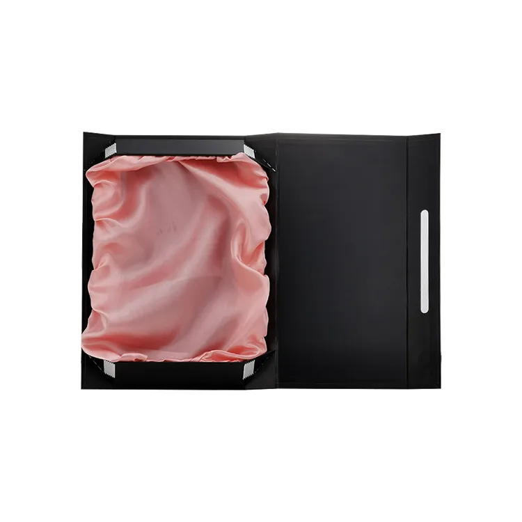 Custom logo matte black magnetic Wig Boxes