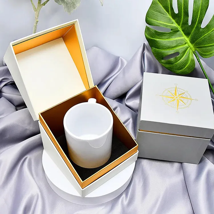 Custom White Gift Candle Boxes