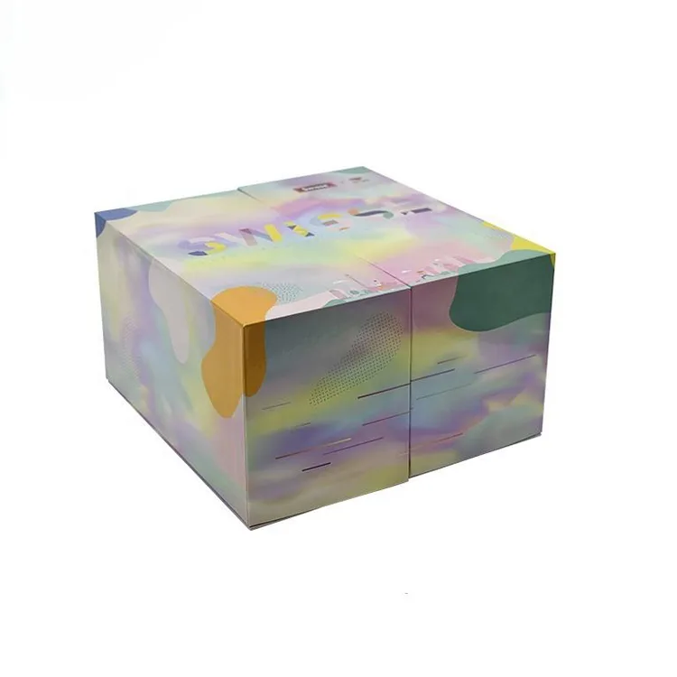 Double-Door Rigid Boxes Packaging uses recycled materials