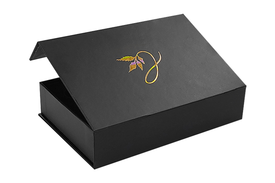 Eco-friendly art paper magnetic flip-top box packaging