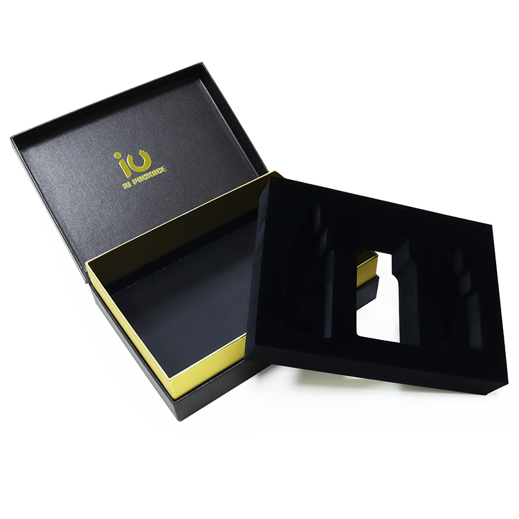 Caja de regalo de cartón rígido, elegante y lujosa, con asas para colgar del hombro y del cuello