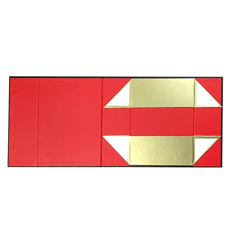 High-end, large-format folding magnetic box with a matte finish.