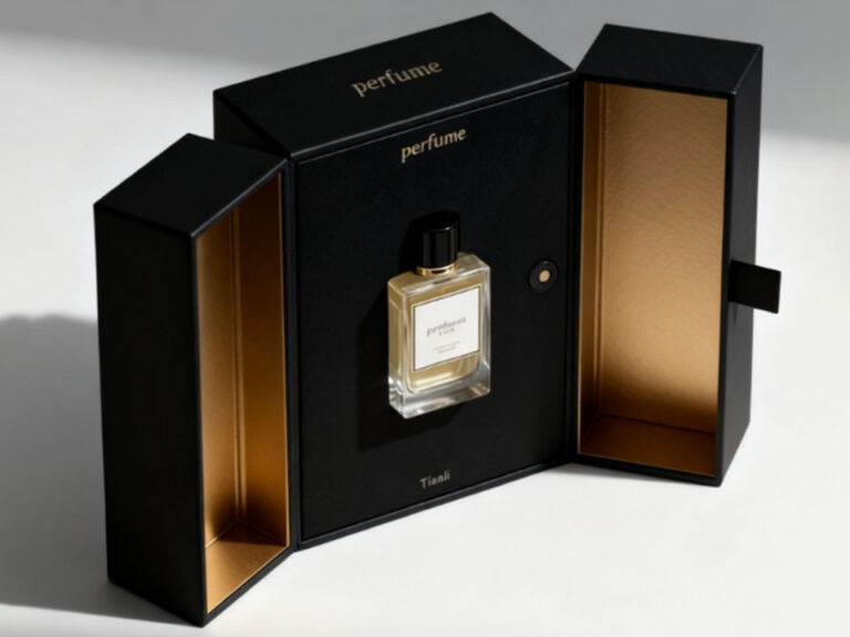 Podwójne opakowanie prezentowe na perfumy