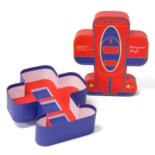 Airplane-Shaped Candy Gift Box with Three Compartments Airplane-Shaped Candy Gift Box with Three Compartments