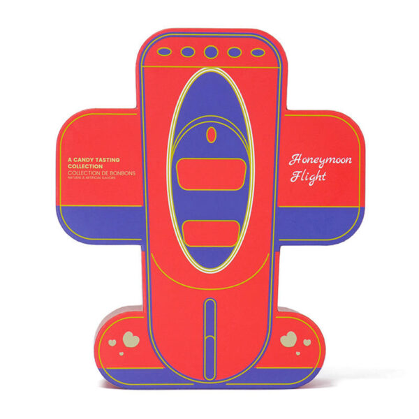 Airplane-Shaped Candy Gift Box with Three Compartments