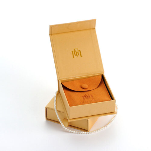 Beige Jewelry Gift Box Collection with Drawer and Suede Pouch Beige Jewelry Gift Box Collection with Drawer and Suede Pouch