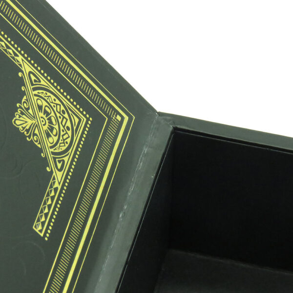 Black Book-Style Cigar Box with Gold Foil Detailing