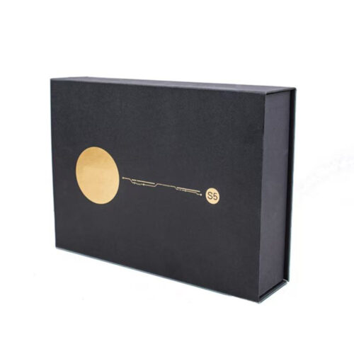 Black Book-Style Electronics Box with Molded Insert Black Book-Style Electronics Box with Molded Insert