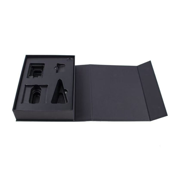 Black Book-Style Electronics Box with Molded Insert
