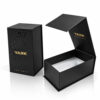 Black Book-Style Perfume Gift Box with White Foam Insert