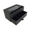 Black Double Drawer Automotive Gift Box with Display Window