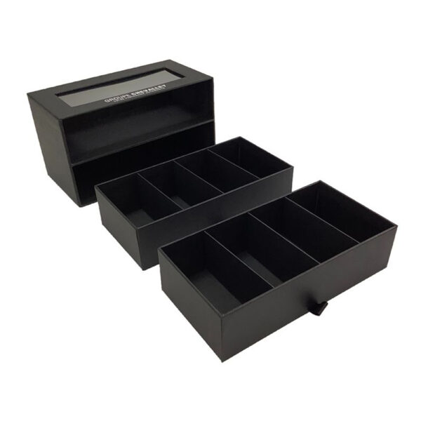Black Double Drawer Automotive Gift Box with Display Window