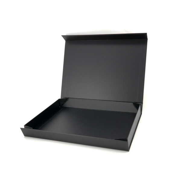 Black Folding Real Estate Gift Box with Metallic Logo