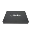 Black Folding Real Estate Gift Box with Metallic Logo