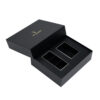 Black Lift-Off Gift Box with Dual Insert and Holiday Sleeve