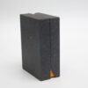 Black Lift-Off Gift Box with Orange Collar and Foam Insert