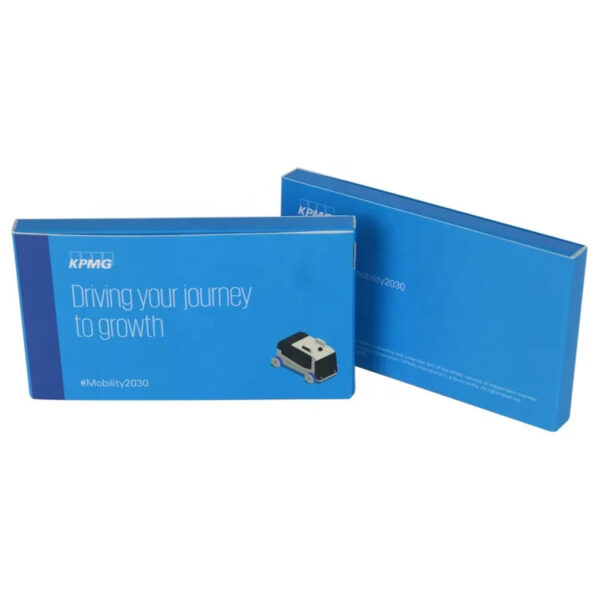 Blue Mobility Video Brochure with LCD and Speaker Grille