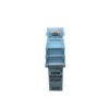 Blue Three-Tier Corrugated Floor Display for Snack Bars