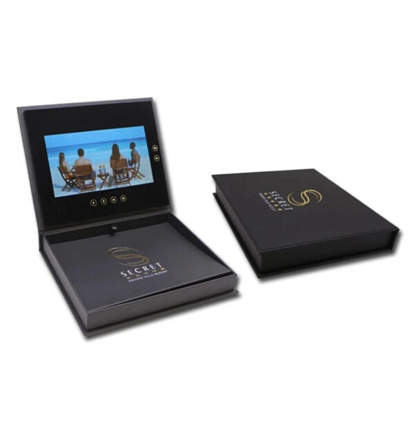 リゾートプロモーション用「本型」ビデオプレゼンテーションボックス