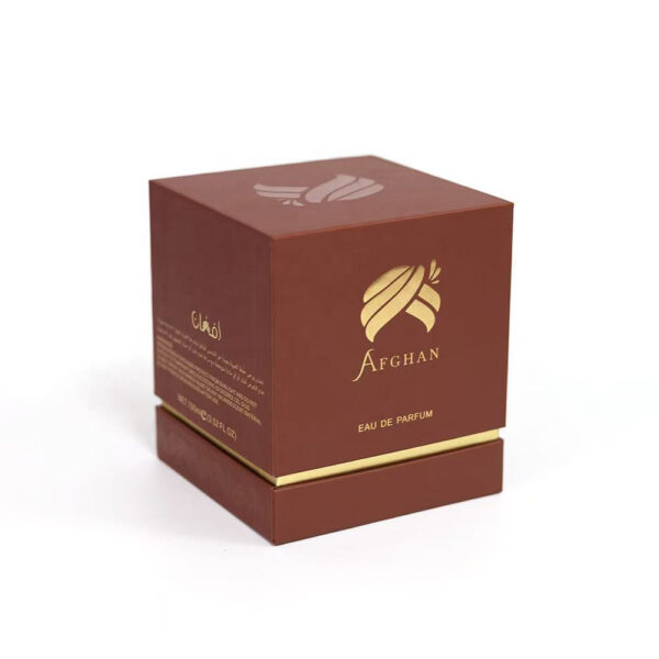 Brown Shoulder Neck Perfume Box with Black Fitted Insert