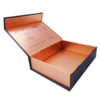 Collapsible Gift Box with Copper Interior and Printed Lid