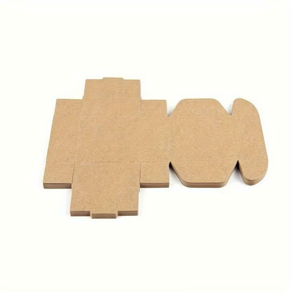 Die-Cut Kraft Folding Carton with Rounded Locking Flaps