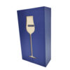 Double-Door Cognac Tasting Glass Box with Foam Insert