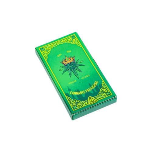 Emerald Green Book-Style Cannabis Box with Recessed Panel Emerald Green Book-Style Cannabis Box with Recessed Panel