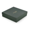 Forest Green Two-Piece Apparel Gift Box with Gold Logo