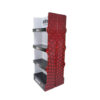 Four-Tier Corrugated Supplement Display with Printed Header