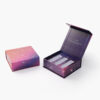 3つのスロット付きインサート付き「Galaxy Print」リジッドCBDオイルボックス