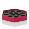 Hexagon Chocolate Gift Box with Molded Black Insert