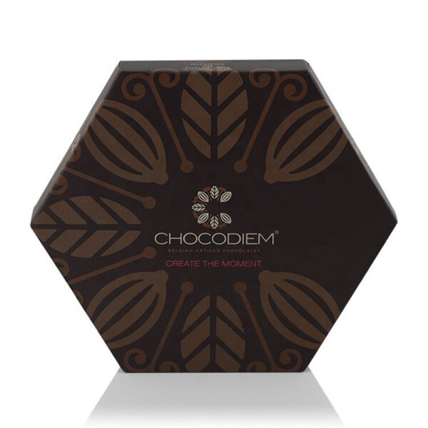 Hexagon Chocolate Gift Box with Molded Black Insert