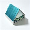 House-Shaped Rigid Gift Box with Hinged Teal Roof Lid
