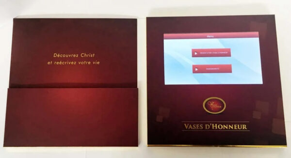 LCD Video Presentation Folder with Custom Document Pocket