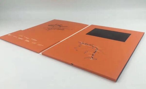 LCD Video Presentation Folder with Custom Document Pocket