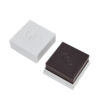 Silver Textured Two-Piece Jewelry Box with Padded Insert