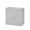 Silver Textured Two-Piece Jewelry Box with Padded Insert