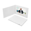 White hardcover video brochure