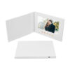 White hardcover video brochure