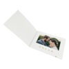 White hardcover video brochure