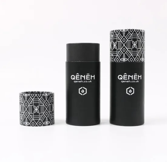 black CBD packaging tubes