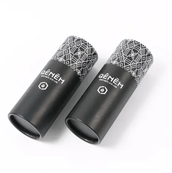 black CBD packaging tubes